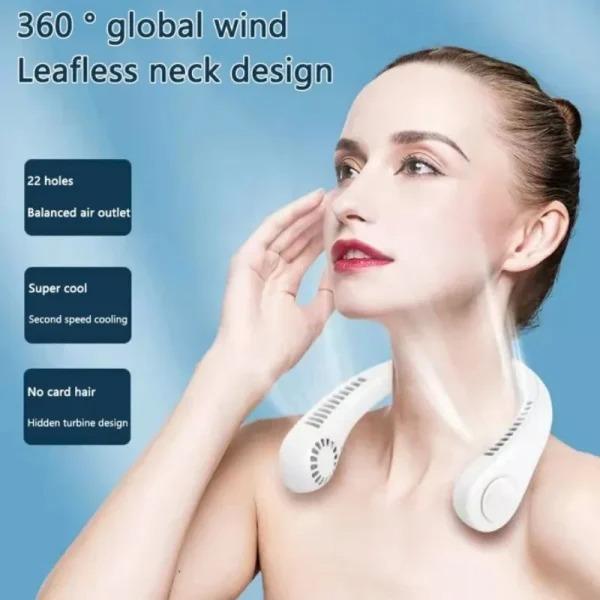 Premium Quality Portable Neck Fan for Summer (Free Delivery) buythebliss