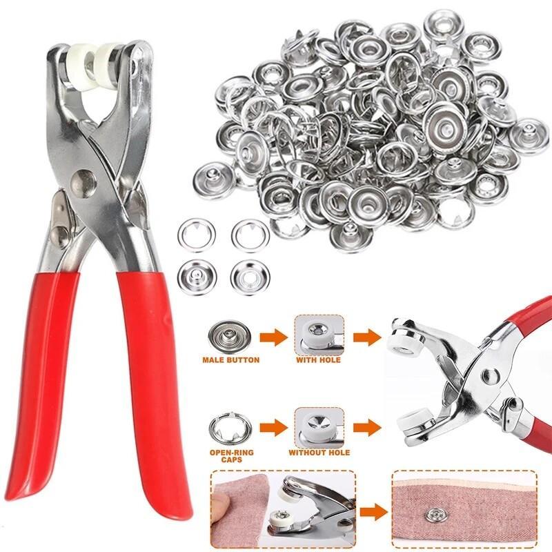 High Quality Stainless Steel Tich Button Machine With 100 Buttons & Free Delivery