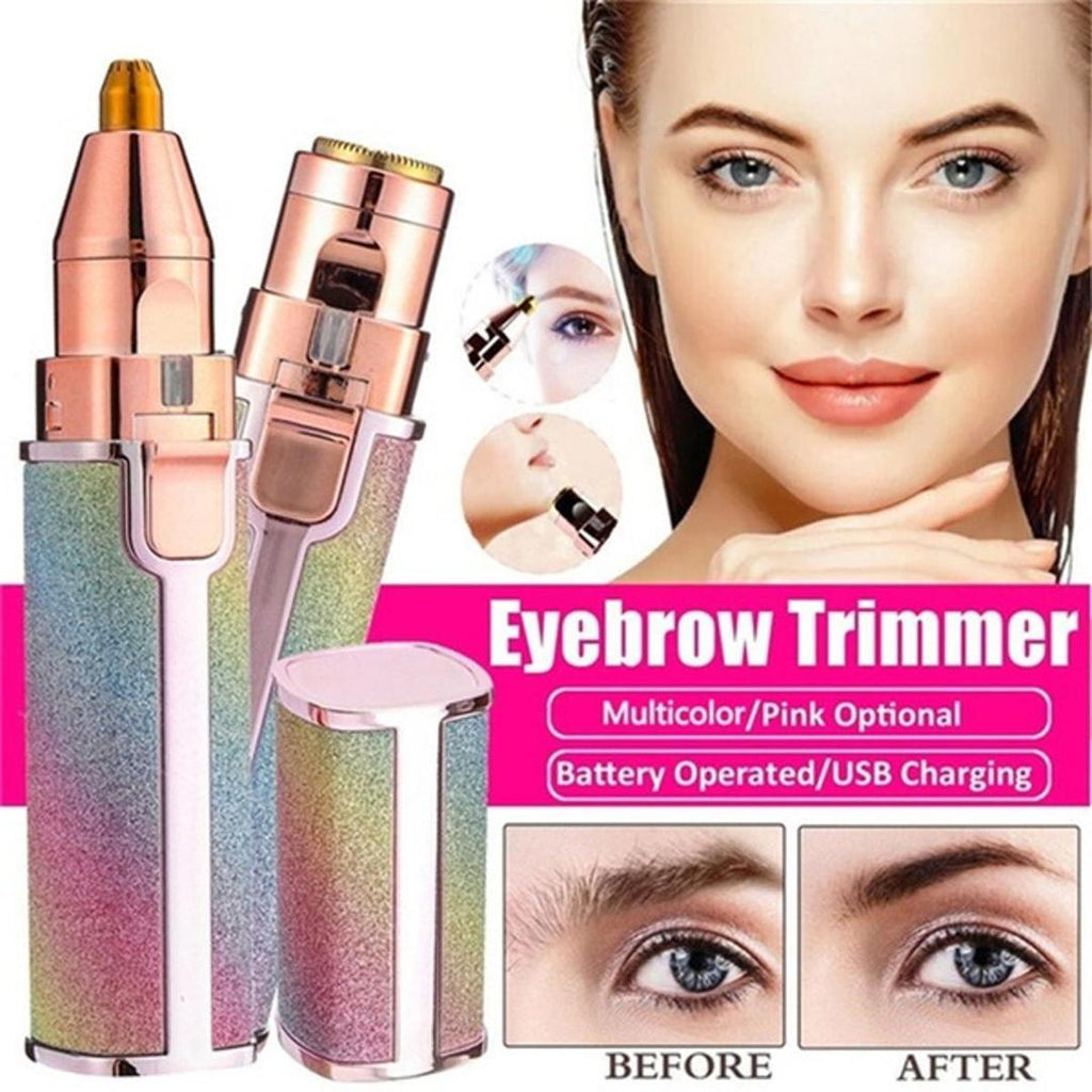 2 in 1 Rechargeable Eyebrow Facail Hair Remover With Free Delivery