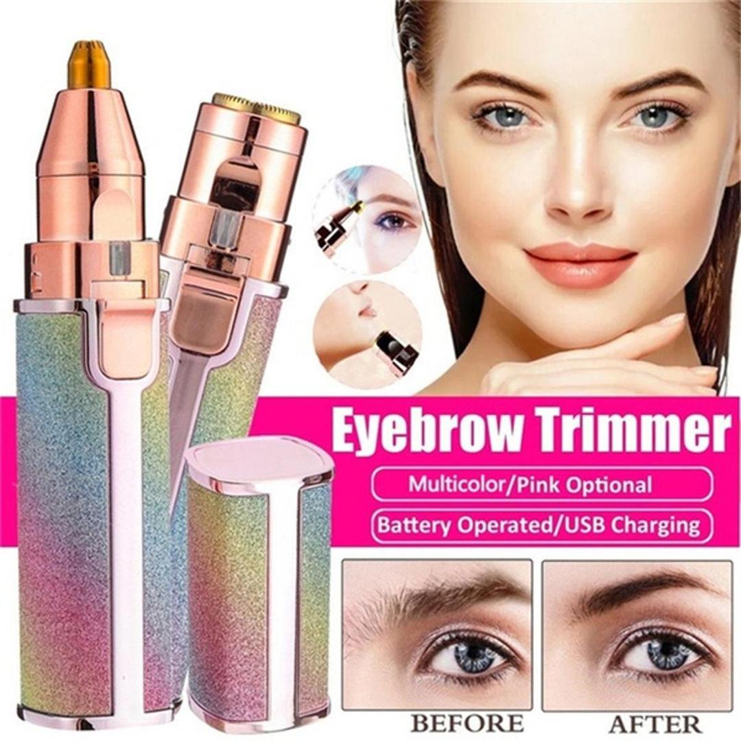 2 in 1 Rechargeable Eyebrow Facail Hair Remover With Free Delivery