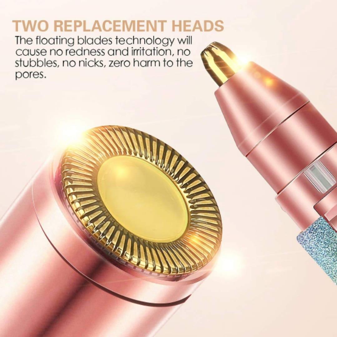 2 in 1 Rechargeable Eyebrow Facail Hair Remover With Free Delivery