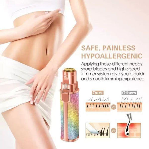 2 in 1 Rechargeable Eyebrow Facail Hair Remover With Free Delivery