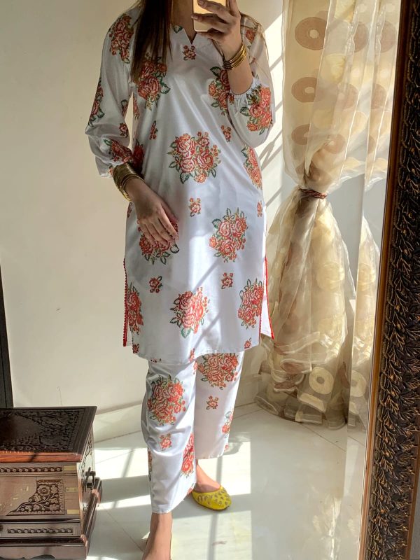 New Gulaab Design Two Piece Suits (premium Lilen) Block Print Designs