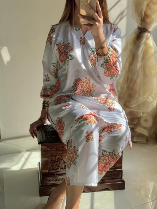 New Gulaab Design Two Piece Suits (premium Lilen) Block Print Designs