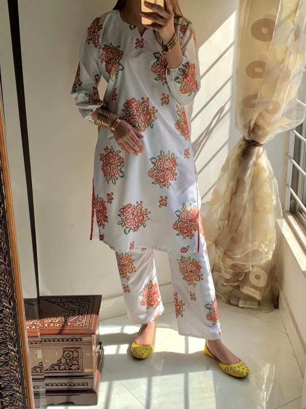 New Gulaab Design Two Piece Suits (premium Lilen) Block Print Designs