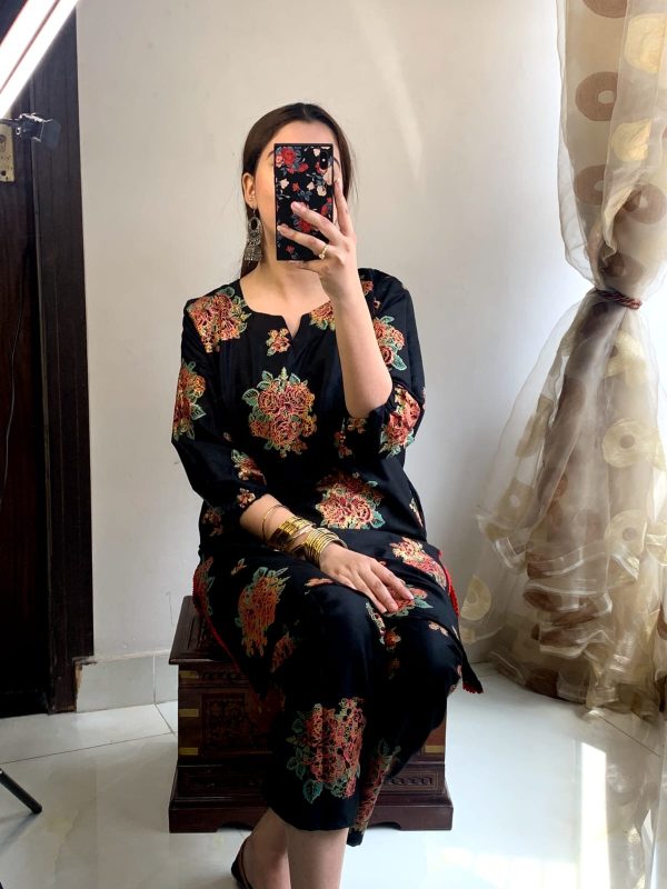 New Gulaab Design Two Piece Suits (premium Lilen) Block Print Designs