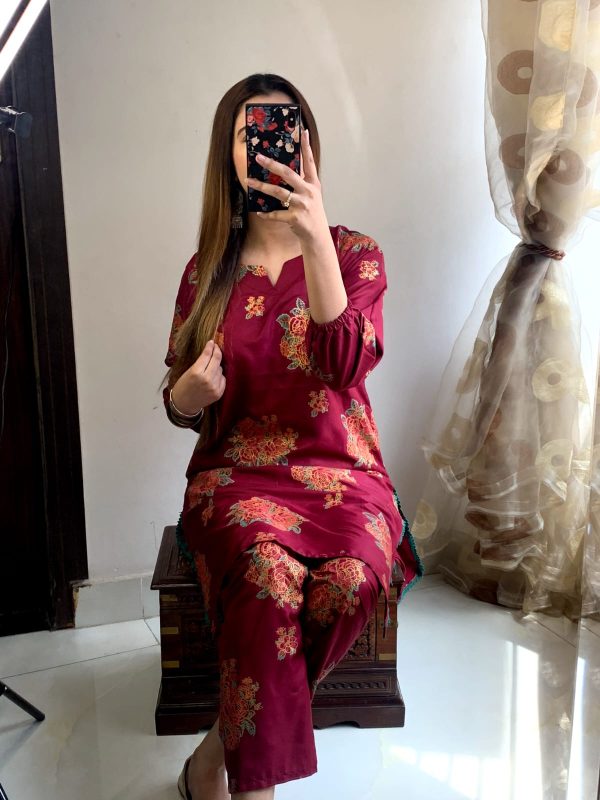 New Gulaab Design Two Piece Suits (premium Lilen) Block Print Designs